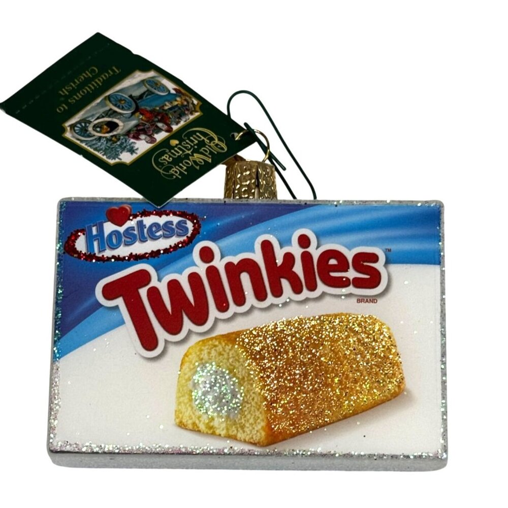 Old World Christmas Hostess Twinkies Box Ornament 2024 Tag Box 3 1/4" - Picture 4 of 5